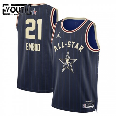 Camiseta Niños NBA All-Star 2024 Eastern Conference Joel Embiid Navy Swingman